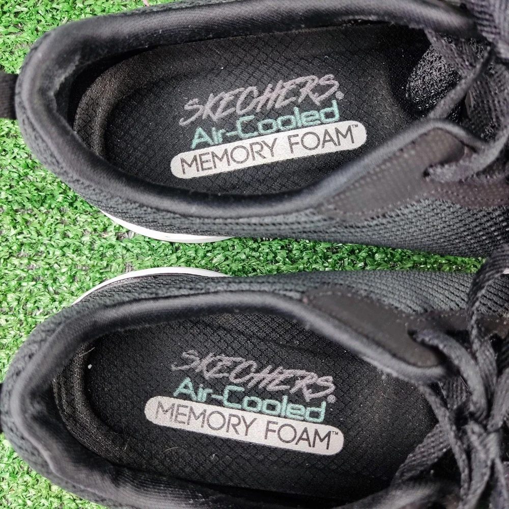 Skechers Sneakers Womens 7 Black Flex Appeal 4.0 Brilliant View Mesh Athletic